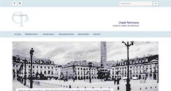 Desktop Screenshot of chatelpatrimoine.com